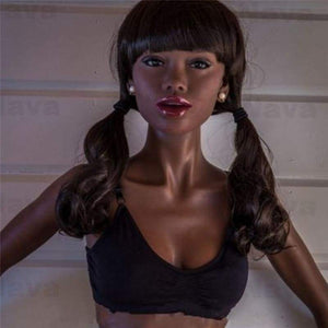 155cm ( 5.08ft ) Flat Breast Black WM Sex Doll Viola - lovedollshop