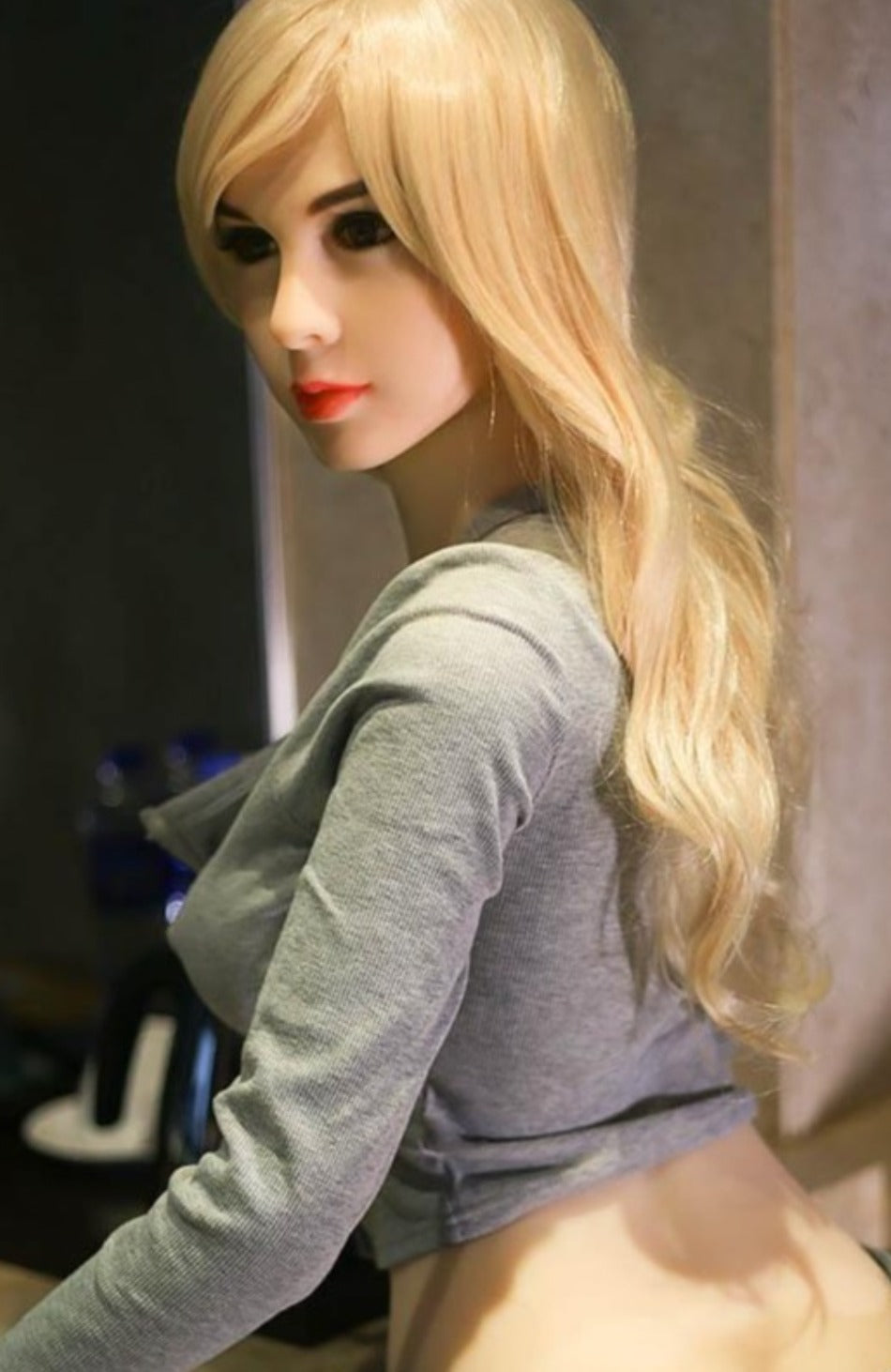 158cm Barbie's golden long hair female big butt doll Realistic love doll---Zafaria - realdollshops.com
