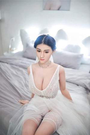 Asian silicone head realistic wedding big breast sex doll – Alesre - lovedollshops.com