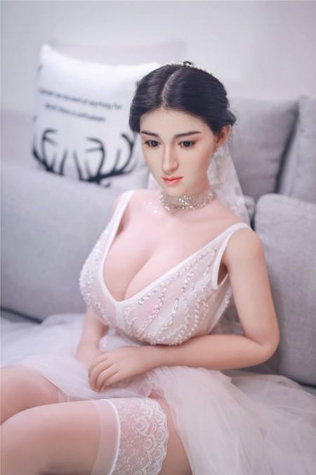 Asian silicone head realistic wedding big breast sex doll – Alesre - lovedollshops.com
