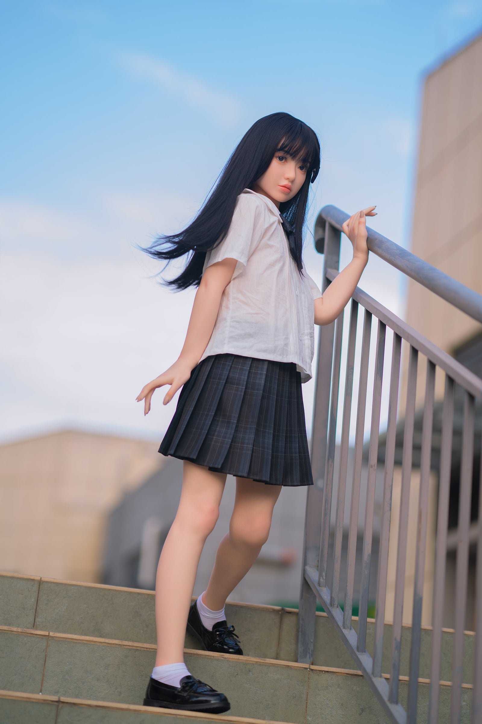 Axbdoll 142cm Flat Chested Fair Skin Silicone Anime Sex Doll GD03 - lovedollshops.com