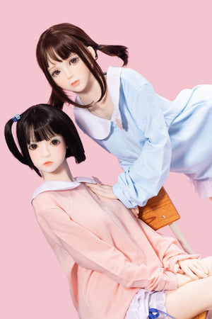 Bezlya Doll 145cm Twins Small Chest Lolita Love Doll- Peach & Ruri - lovedollshops.com