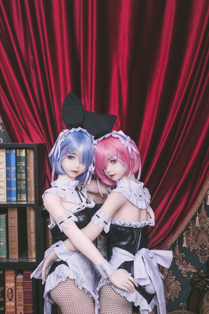 Bezlya Doll 148cm Twins Anime Sex Doll - Rem and Ram | lovedollshops.com