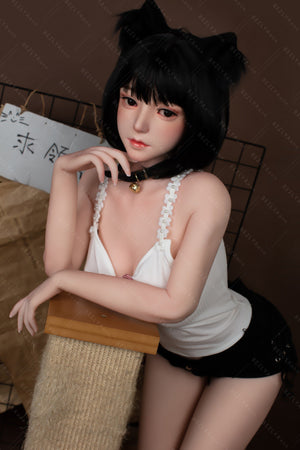 Bezlya Doll 149CM C Cup Black Kitten Costume Silicone Head TPE Sex Doll&nbsp;2.0 -FengLing - lovedollshops.com