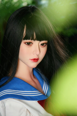 Bezlya Doll 163CM A Cup JK Costume Silicone Head TPE Sex Doll 2.0 - HaiTang - lovedollshops.com
