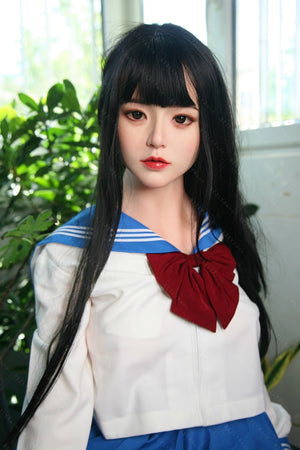 Bezlya Doll 163CM A Cup JK Costume Silicone Head TPE Sex Doll 2.0 - HaiTang - lovedollshops.com
