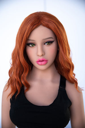 Jarliet 157cm B cup sporty slim orange hair slim sex doll-Lisa - lovedollshops.com