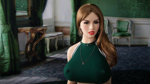 Jarliet 165CM Big Boobs Blonde Caucasian TPE Sex Doll Blanche - lovedollshops.com