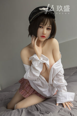 Jiusheng 150cm Short Hair Silicone Head+ TPE Body Sex Doll Mandy - lovedollshops.com