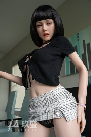 Jiusheng 158cm F Cup Short Hair Silicone Sex Doll Coco - lovedollshops.com