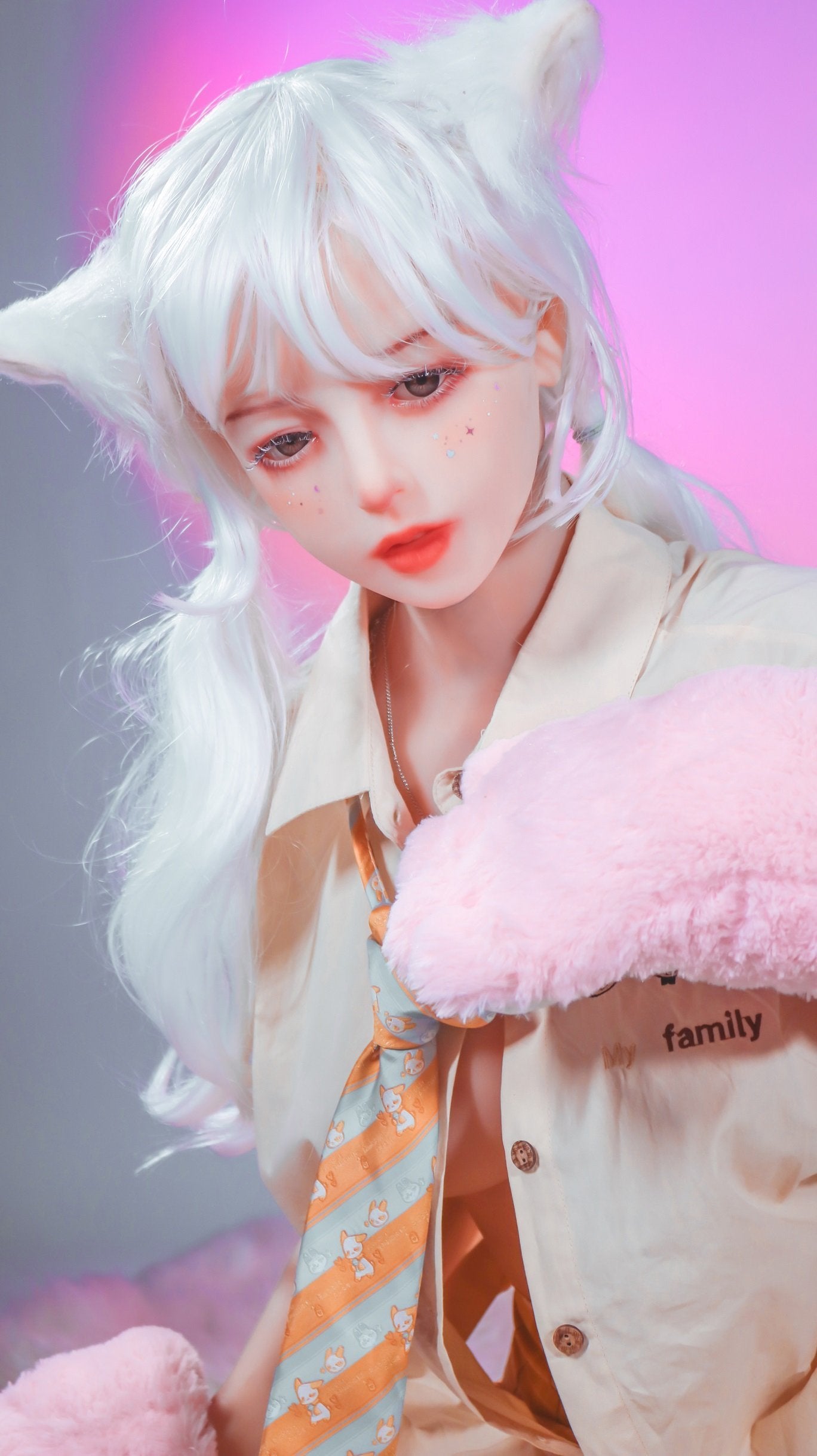 JJ Doll 155cm Big Boobs Sexy Little Cat Famale Sex Doll - Xiaomiao - lovedollshops.com