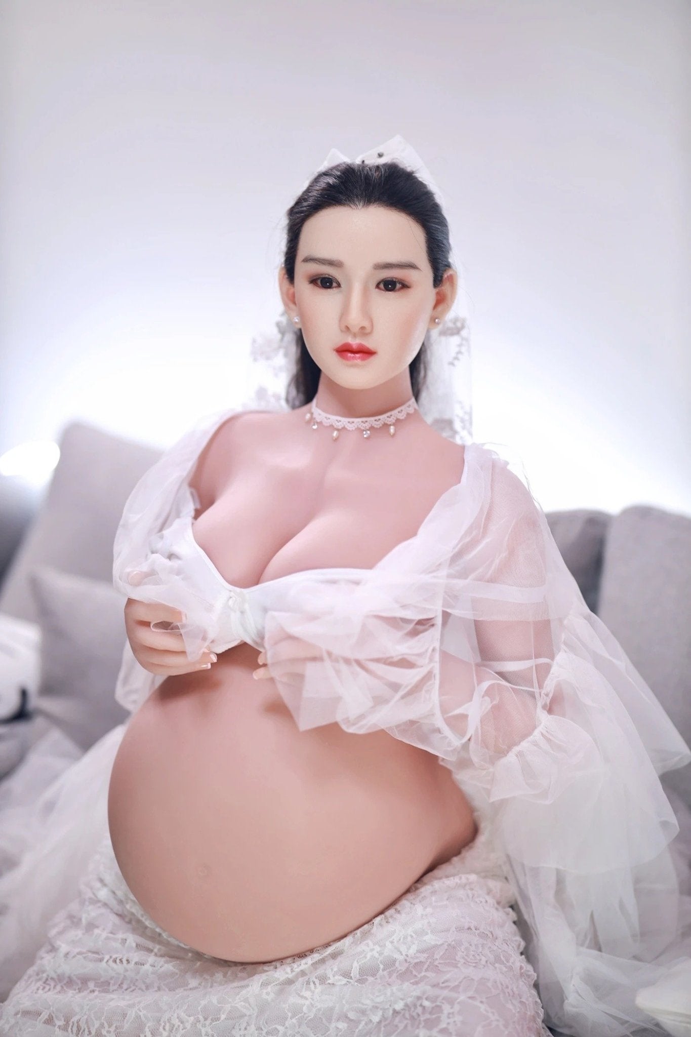 JY 160cm Pregnant Love Doll with Silicone Head Frida - realdollshops.com