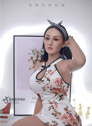 JY 166cm Asian gentle curvy cheongsam silicone head sex doll-Minxuan - lovedollshops.com