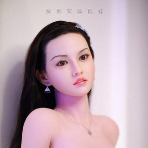 JY Asia 161cm lifelike and dignified and beautiful silicone head hair transplant sex doll – Fairy - lovedollshops.com