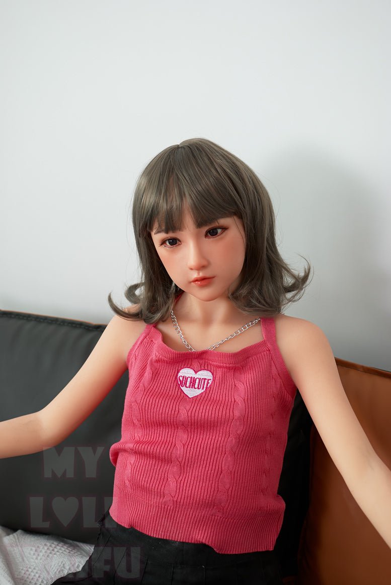 MyLoliWife 145cm A Cup Cheap Silicone&Tpe Real Life Sex Doll-Haruki - lovedollshops.com