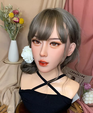 Realistic makeup tpe love sex doll head for sale (only head) -Jixiang - lovedollshops.com