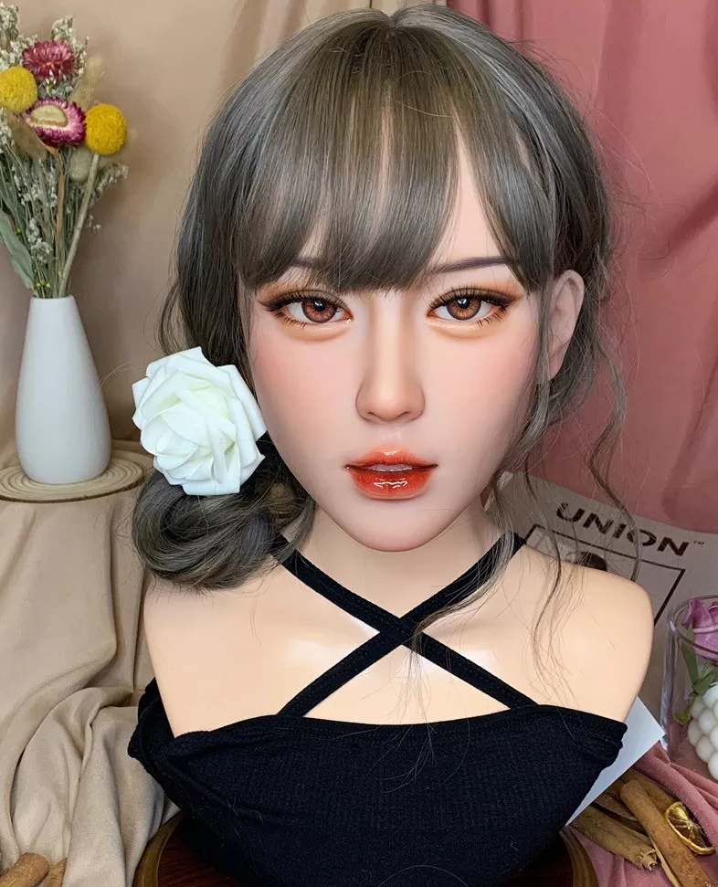 Realistic makeup tpe love sex doll head for sale (only head) -Jixiang - lovedollshops.com