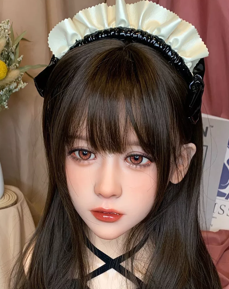 Realistic makeup tpe love sex doll head for sale (only head) -Sasa - lovedollshops.com