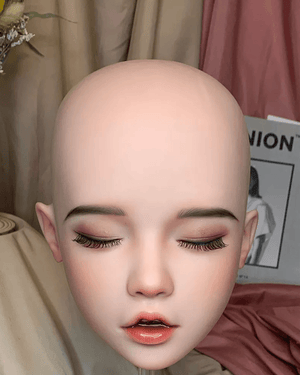 Realistic makeup tpe love sex doll head for sale (only head) -Yiyi - lovedollshops.com
