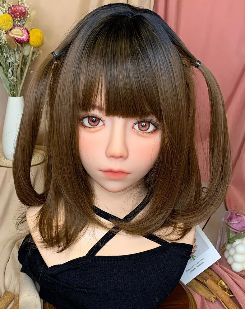 Realistic makeup tpe love sex doll head for sale (only head) -Yoyo - lovedollshops.com