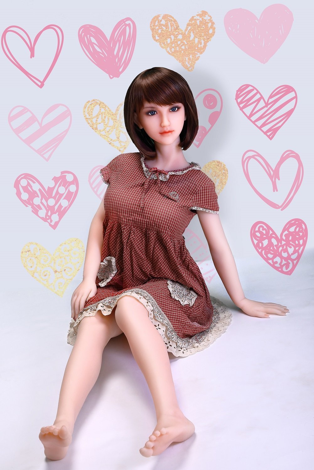 Sanhui 145cm silicone short hair beaitiful big boobs sex doll-Meiqin - lovedollshops.com