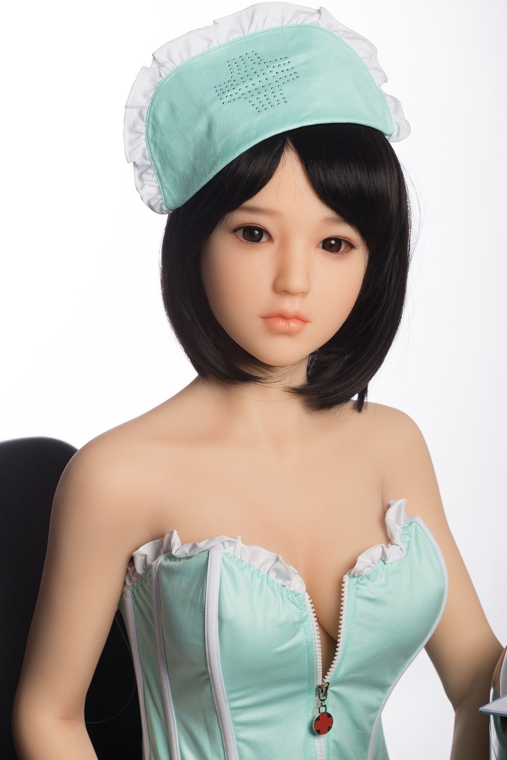 Sanhui 145cm silicone small boobs uniform sex doll-Shixuan - lovedollshops.com
