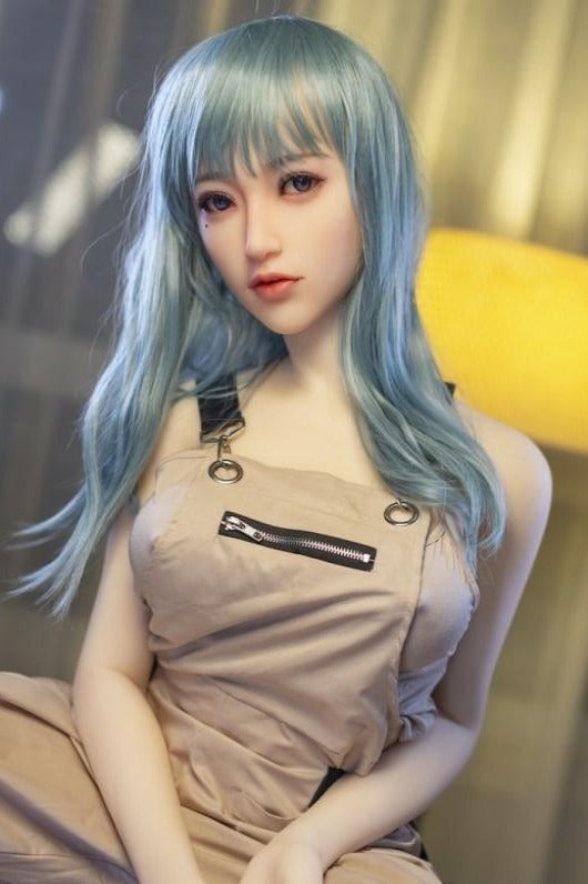 SanHui 168cm blue hair big breasts sex doll-Hexue - lovedollshops.com