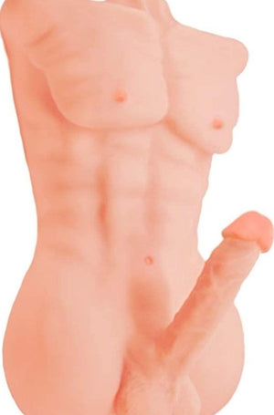 Silicone Skin Sex Doll Male Body Torso for Women 3D Realistic Male Dildo - realdollshops.com