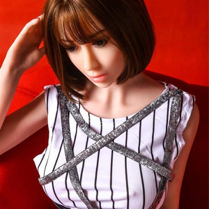 Simulation big breasts short hair refreshing and crisp sex doll 158CM TPE doll – Salery - lovedollshops.com