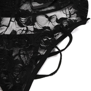 Translucent black lace sexy lingerie for sex doll - realdollshops.com