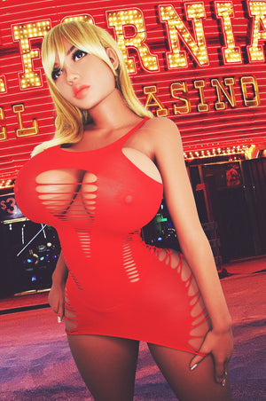 YL 153CM Blonde Caucasian Big Boobs Big Booty TPE Sex Doll Stephanie A - lovedollshops.com