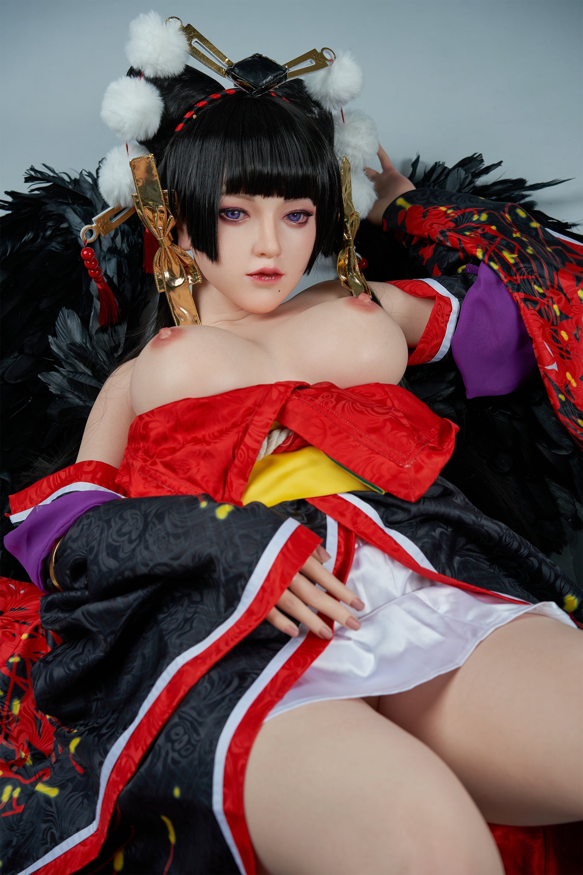 Zelex 165cm F Cup Asian Maid Costume Nyotengu Anime Silicone Sex Doll -  lovedollshops.com