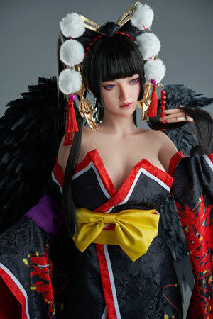 Zelex 165cm F Cup Asian Maid Costume Nyotengu Anime Silicone Sex Doll GE44-2 - lovedollshops.com